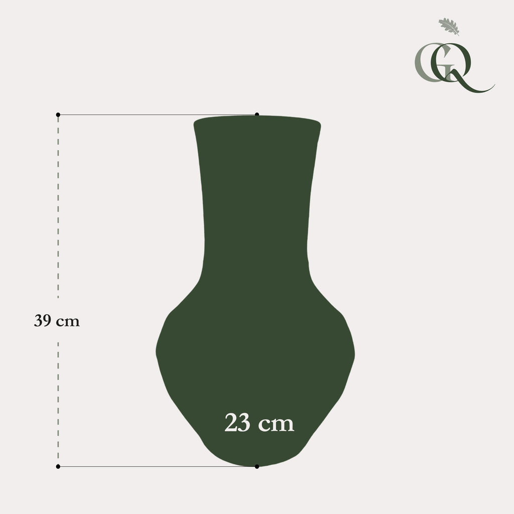 Vase pierre M - H39 L23 - Boa Brown