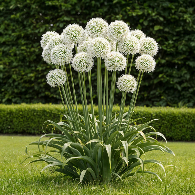 Green boutiQ - Bloembollen - Allium Mount Everest - Kleur Wit - 3 stuks - Bolmaat 16/18 - XXL Pack
