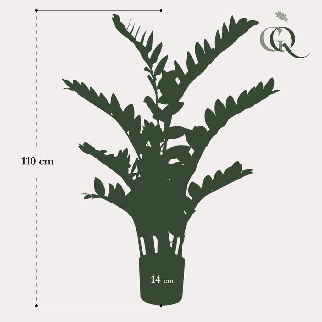 Plante artificielle - Zamioculcas - Palmier d'intérieur - 110 cm