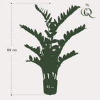 Plante artificielle - Zamioculcas - Palmier d'intérieur - 110 cm