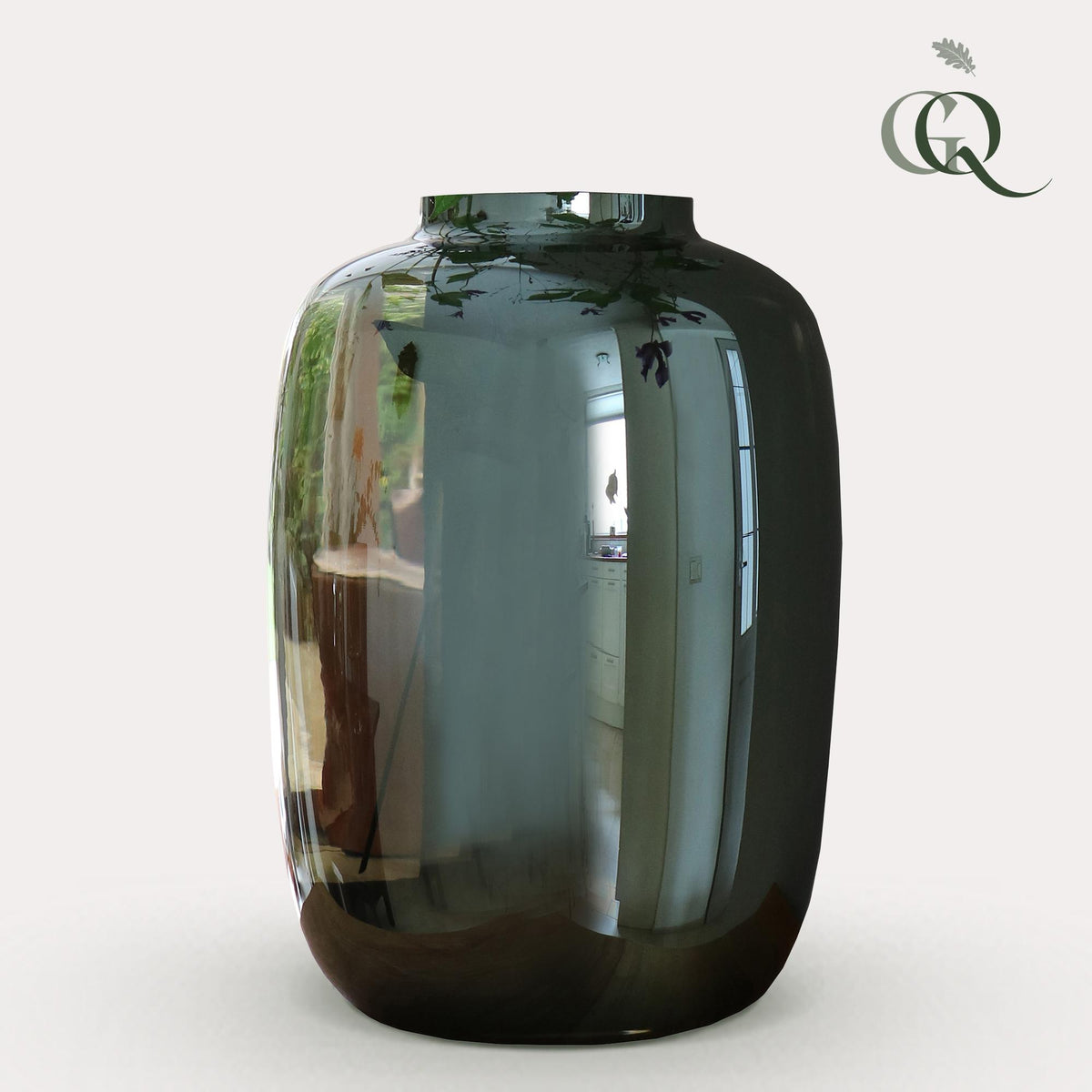 Vase en verre - Gris - Artic - M - H35 L25