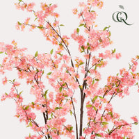 Kunstplant - Prunus - Kersenbloesem - Roze - 210cm