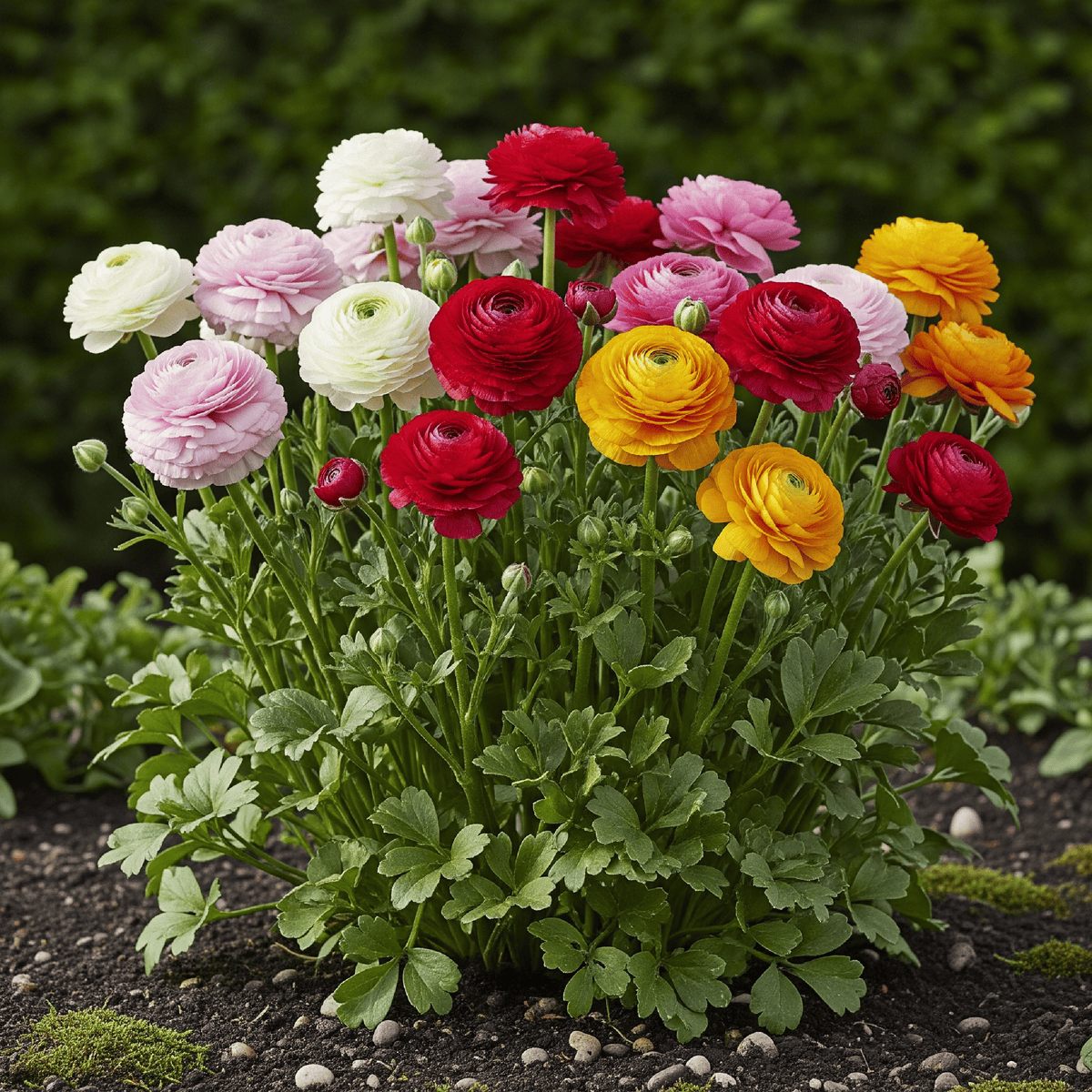 Green boutiQ - Bloembollen - Ranunculus Mix - Diversen Kleuren - 40 stuks - Bolmaat 5/6 - XXL Pack