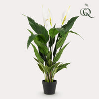 kunstplant - Spathiphyllum - Lepelplant - 90cm