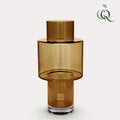 Vase en verre Juba M - H40 L20 - Cognac