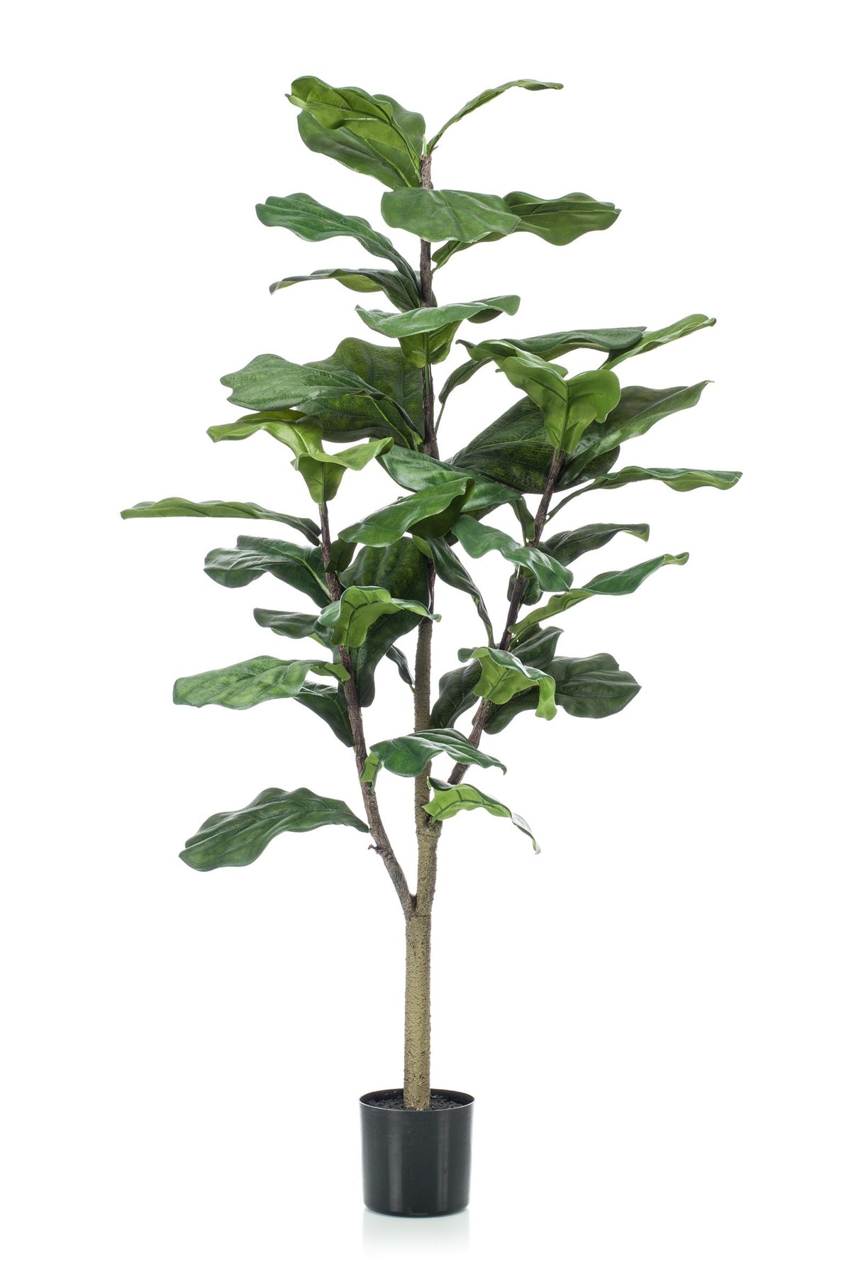 Kunstplant - Ficus Lyrata - Tabaksplant - 120 cm