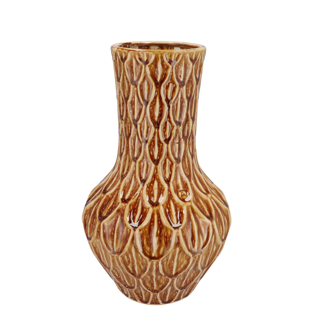 Vase pierre M - H39 L23 - Boa Brown