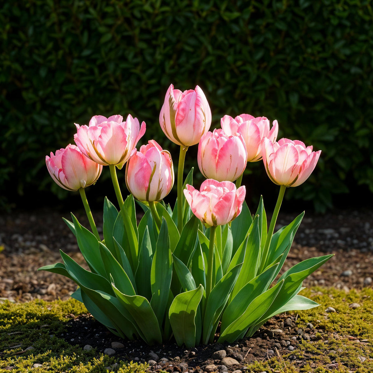 Green boutiQ - Bloembollen - Tulp Double Pink - Kleur Roze - 12 stuks - Bolmaat 11/12 - XXL Pack