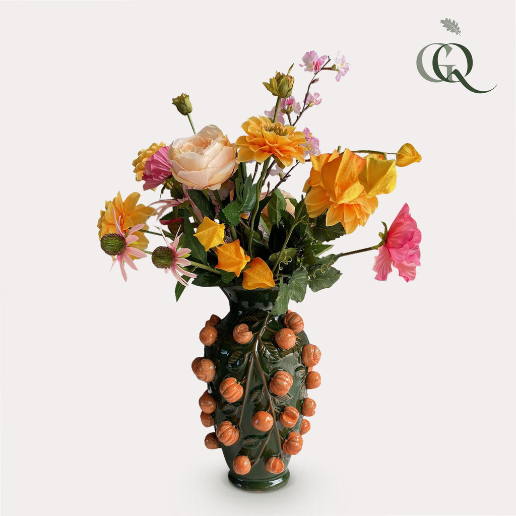 Fleurs artificielles - Bouquet L - Orange Summer - 80cm