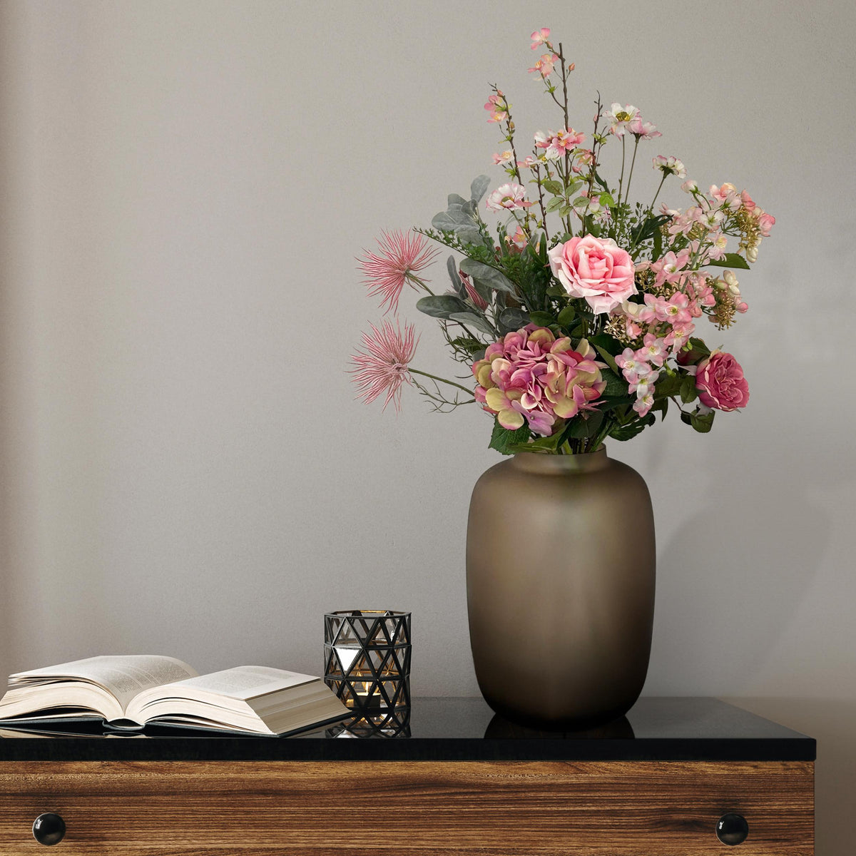 Fleurs artificielles - Bouquet L - Pretty Pink - 89 cm