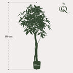 Kunstpflanze - Pachira Aquatica - Glückskastanie - 150 cm