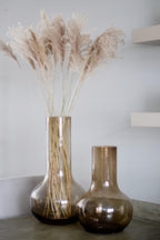 Vase en verre - S - H37 L25 - Seim - Taupe