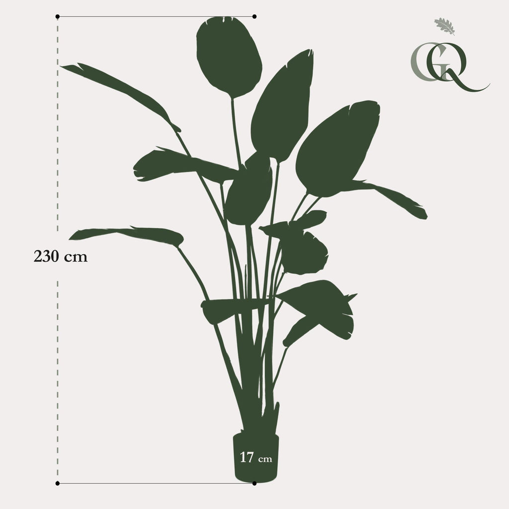 Plante artificielle - Strelitzia Nicolai - Oiseau de paradis - 230 cm