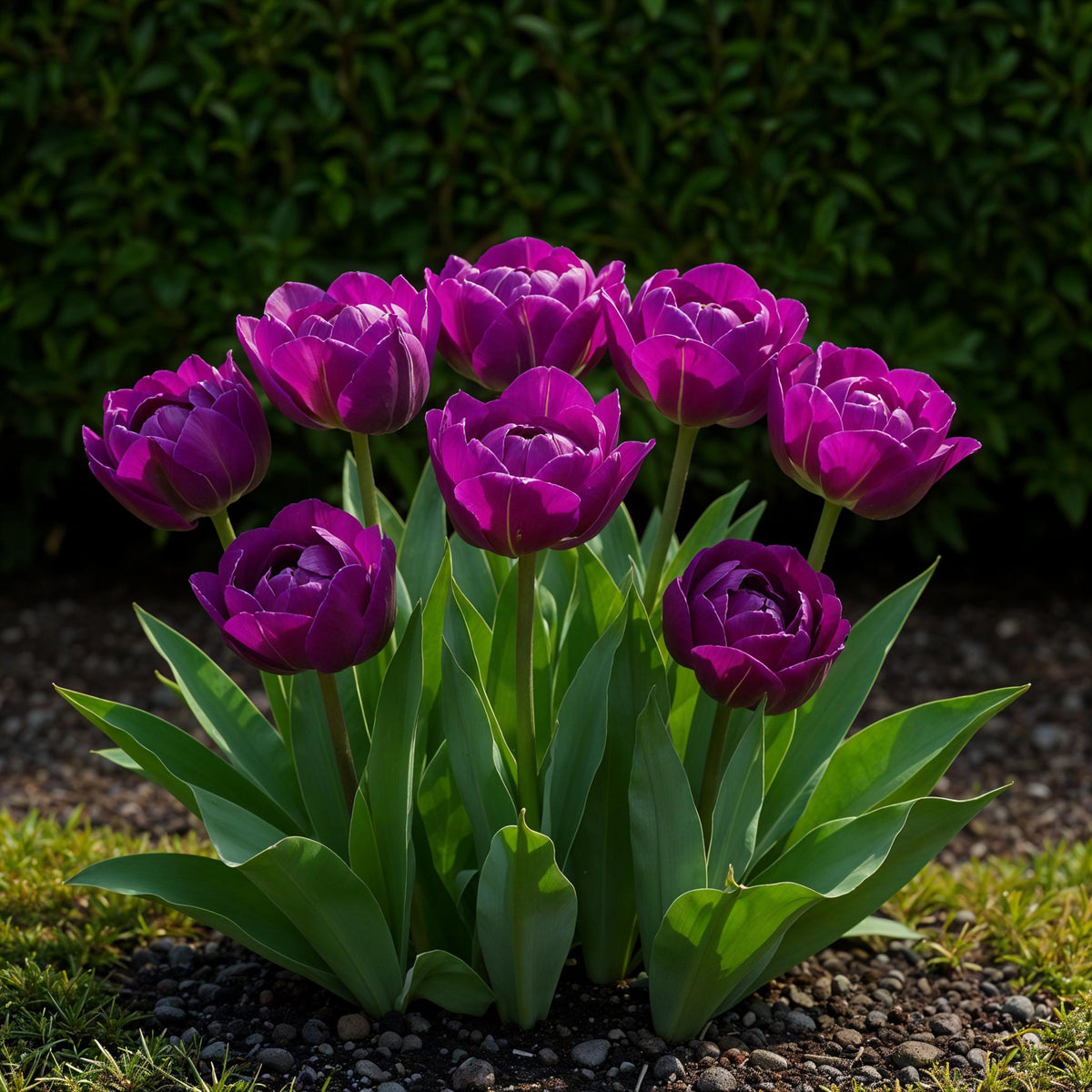 Green boutiQ - Bloembollen - Tulp Double Lilac - Kleur Paars - 12 stuks - Bolmaat 11/12 - XXL Pack