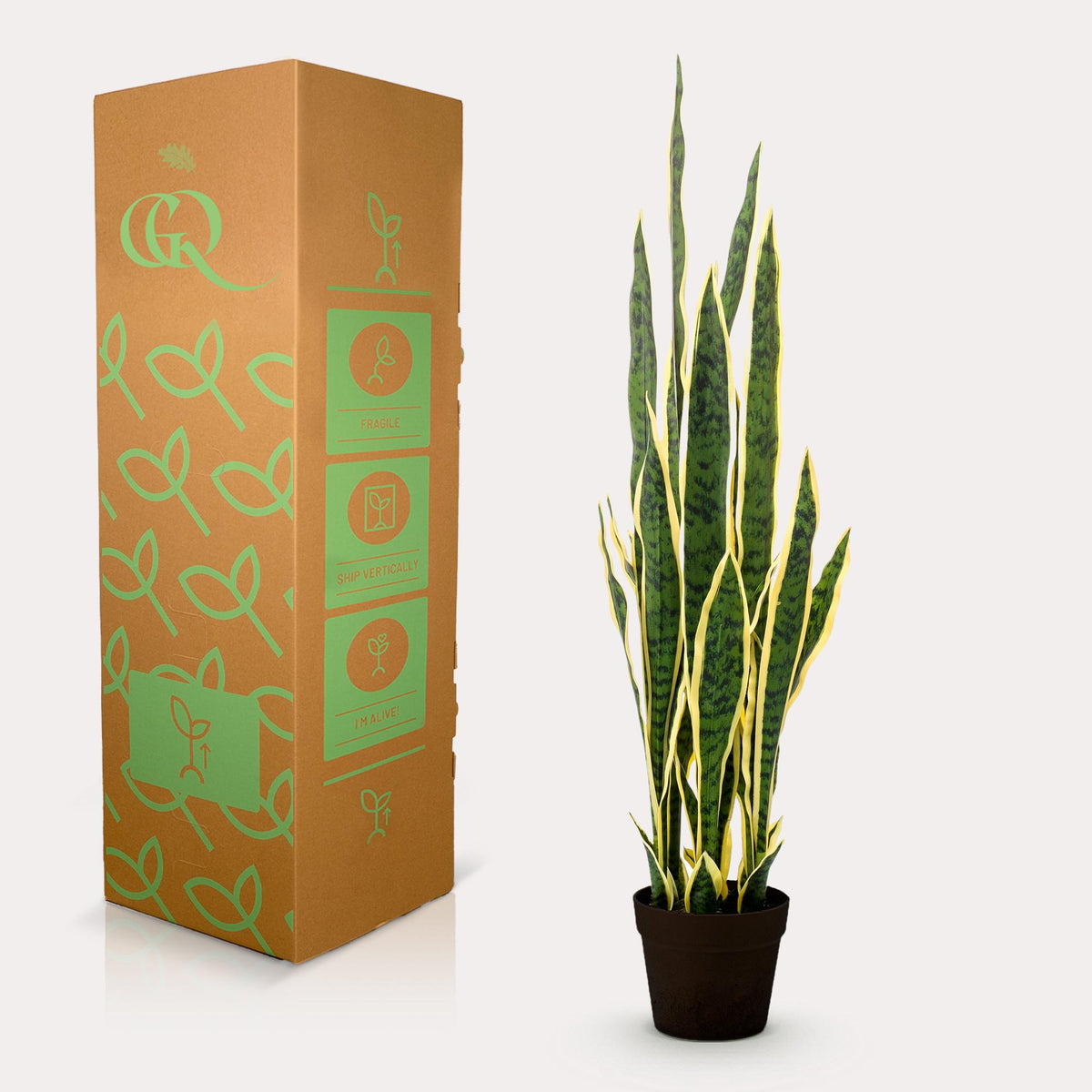 Kunstpflanze - Sanseveria Trifasciata - Bogenhanf - 97 cm