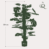 Monstera Deliciosa - Löcherpflanze - 120 cm - kunstpflanze