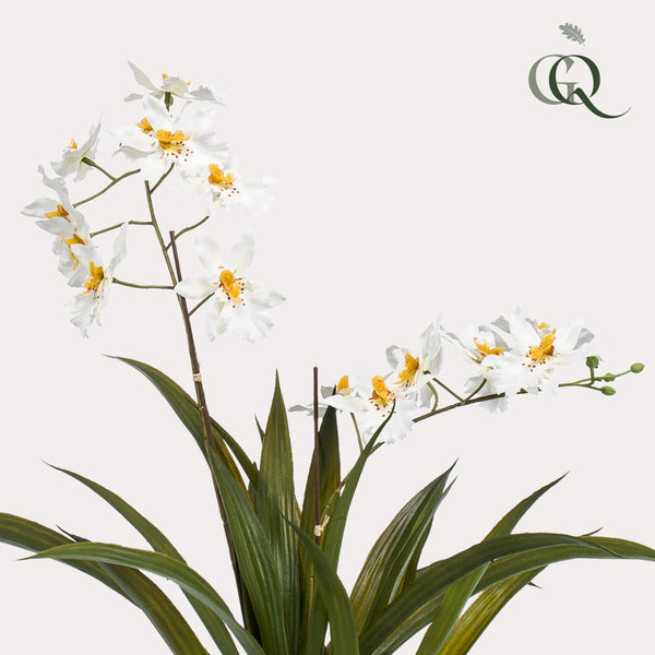 Kunstplant - Orchidee - Wit - 45cm