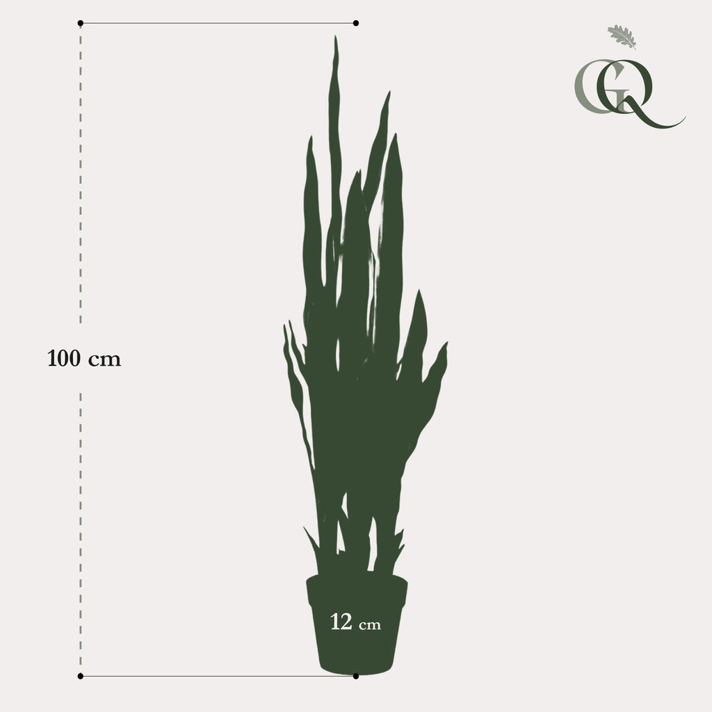 Kunstpflanze - Sanseveria Trifasciata - Bogenhanf - 97 cm