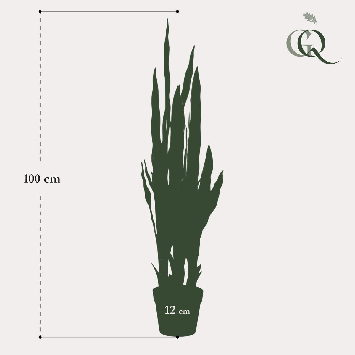 Kunstpflanze - Sanseveria Trifasciata - Bogenhanf - 97 cm