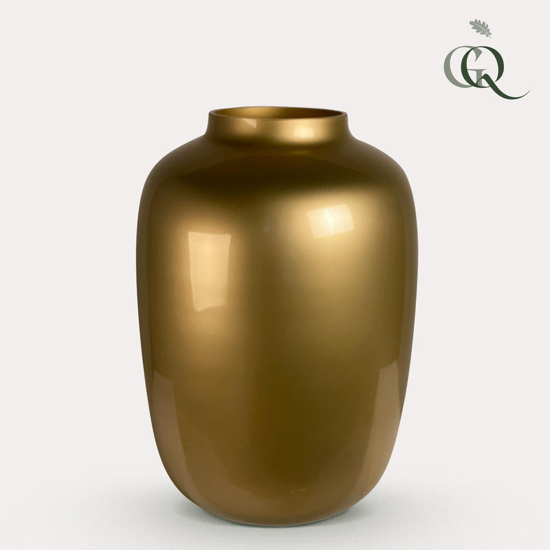 Vaas glas - M - H35 W25 - Artic - Gold