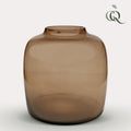 Vase verre - M - H25 L25 - Bartica - Taupe