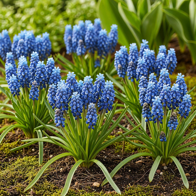 Green boutiQ - Bloembollen - Muscari Armeniacum - Kleur Blauw - 50 stuks - Bolmaat 8/9 - XXL Pack