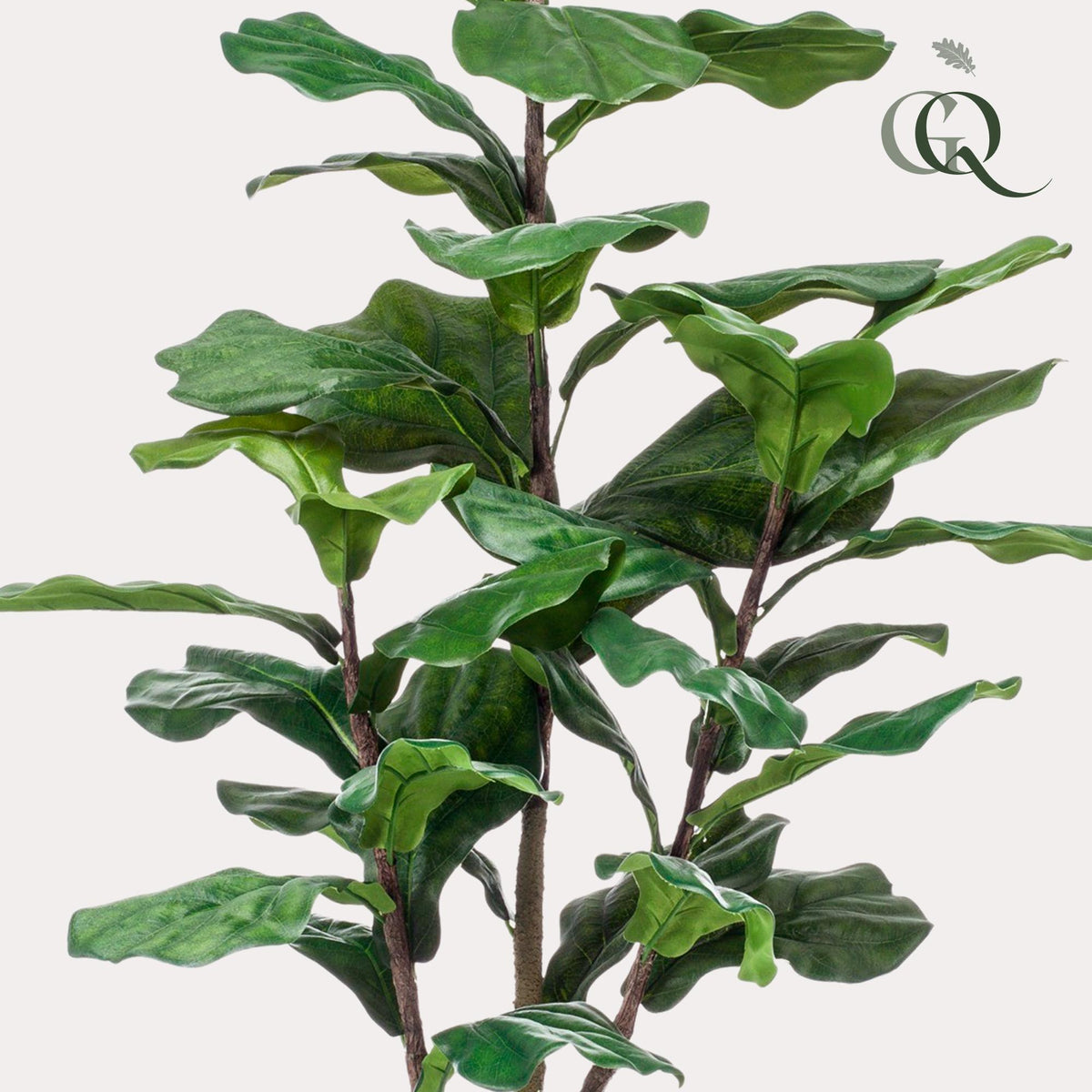 Kunstplant - Ficus Lyrata - Tabaksplant - 120 cm