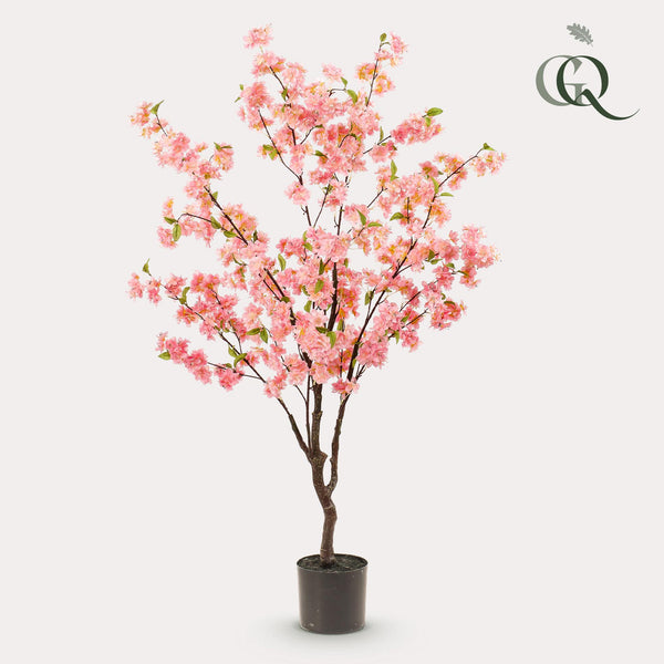 Kunstplant - Prunus - Kersenbloesem - Roze - 135cm