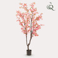 Kunstpflanze - Prunus - Kirschblüte - Rosa - 210 cm