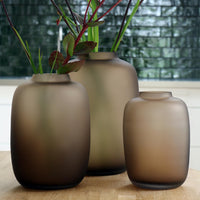 Vase Glas - Satin Taupe - Artic M - H35 W25