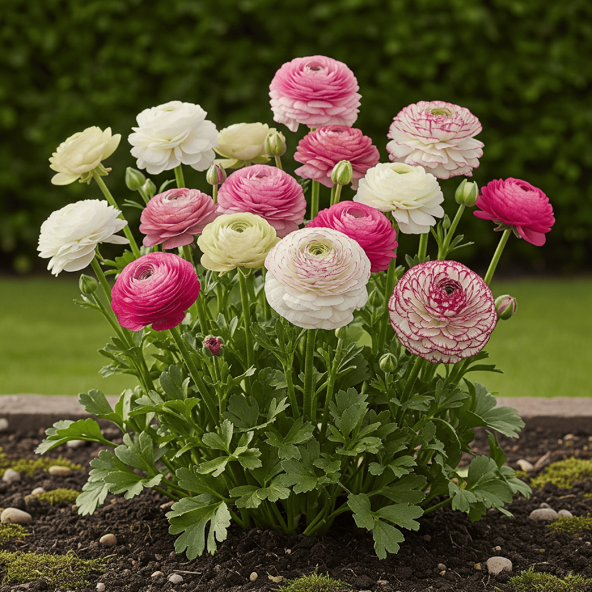 Green boutiQ - Bloembollen - Ranunculus Pastel Mix - Diversen Kleuren - 40 stuks - Bolmaat 5/6 - XXL Pack
