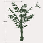 Plante artificielle - Rumohra Adiantiformis - Fougère de cuir - 150 cm