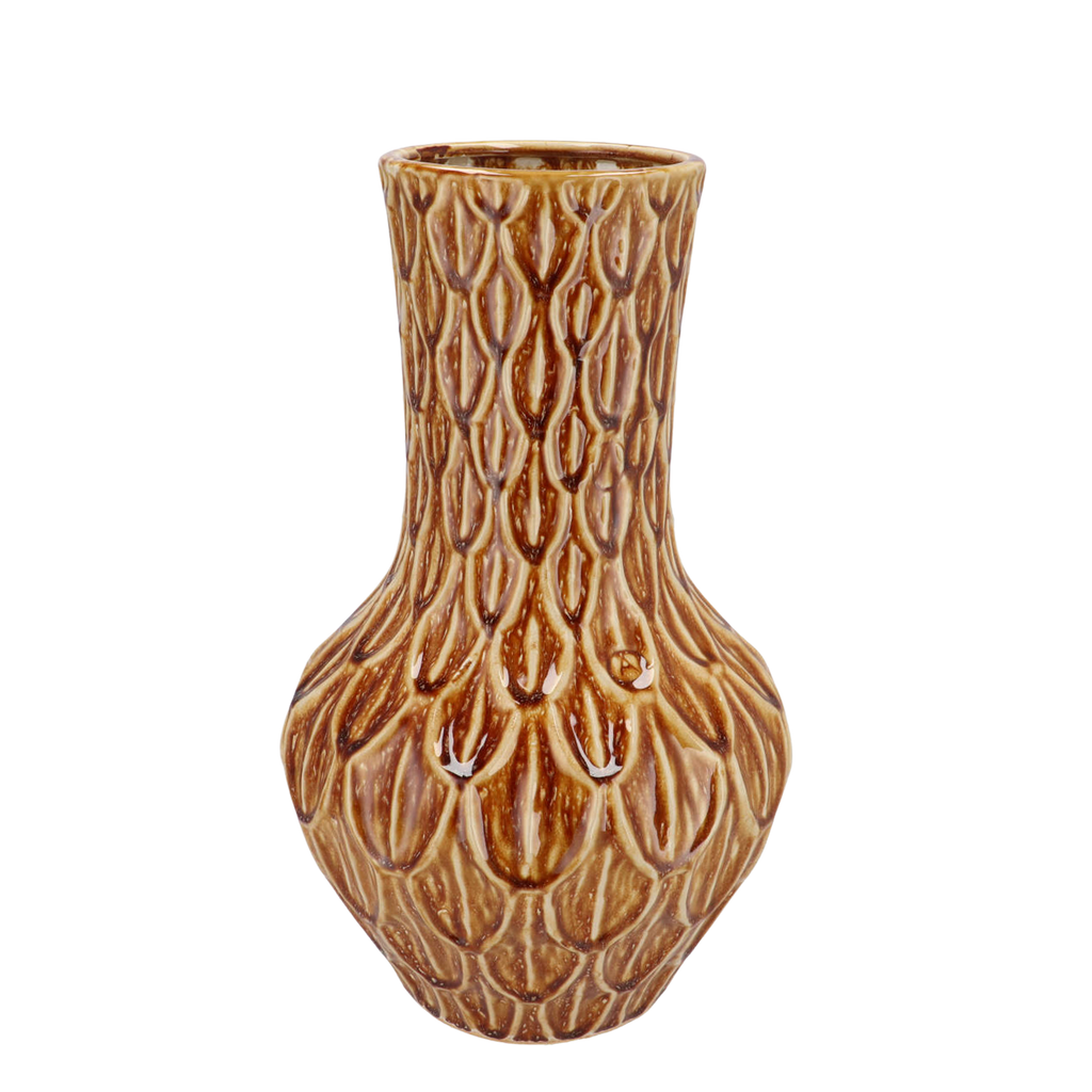Vase pierre M - H39 L23 - Boa Brown