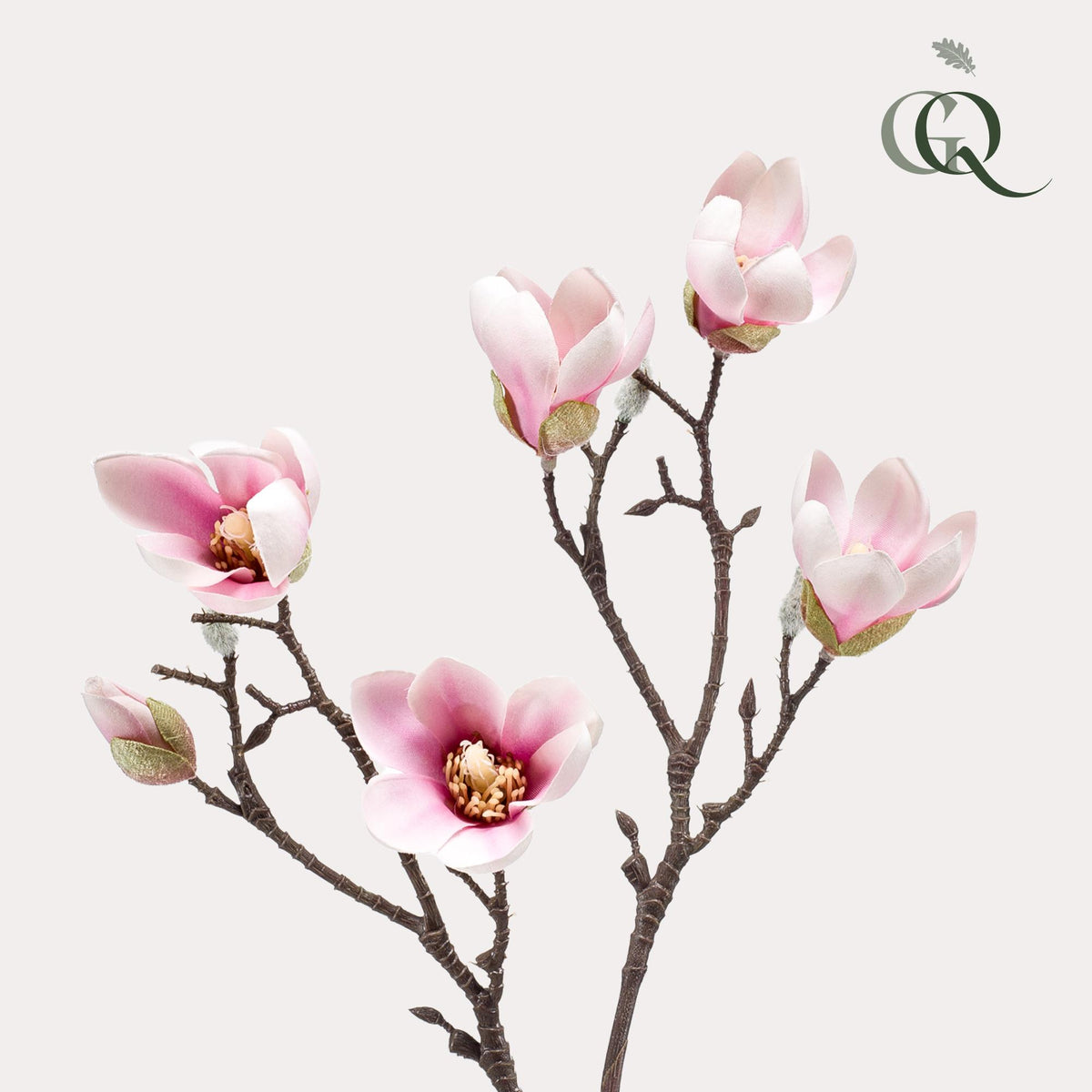 Kunstbloemen - Magnolia bloem Roze x8 -65cm