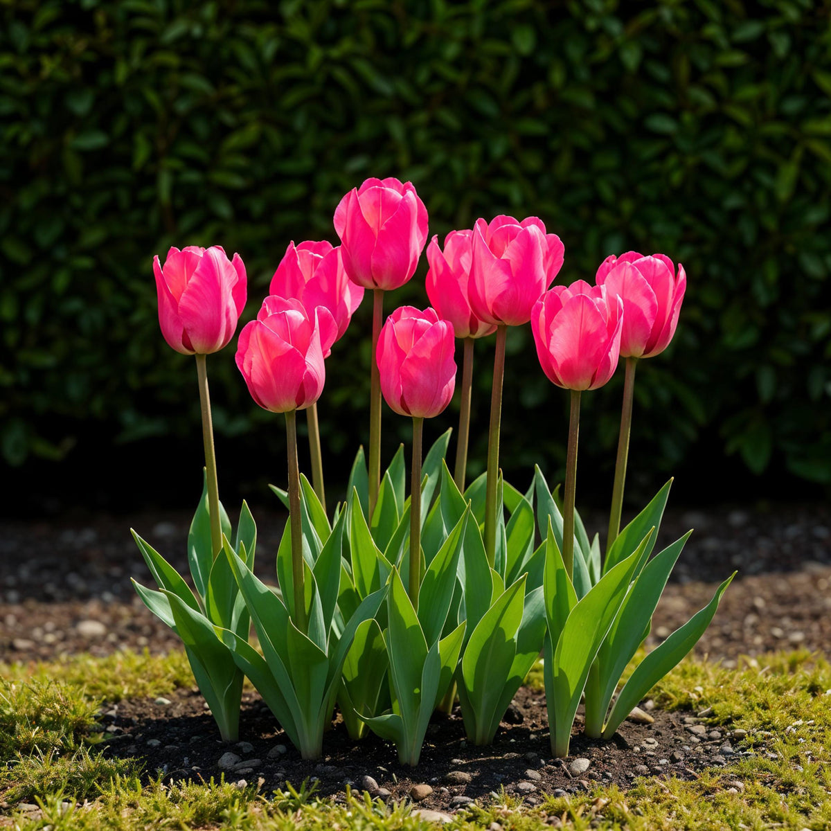 Green boutiQ - Bloembollen - Tulp Triumph Pink - Kleur Roze - 15 stuks - Bolmaat 11/12 - XXL Pack