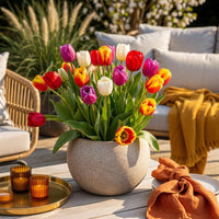 Green boutiQ - Bloembollen - Tulp Triumph mix - Diversen kleuren - 15 stuks - Bolmaat 11/12 - XXL Pack