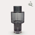 Vase en verre Juba M - H40 L20 - Gris