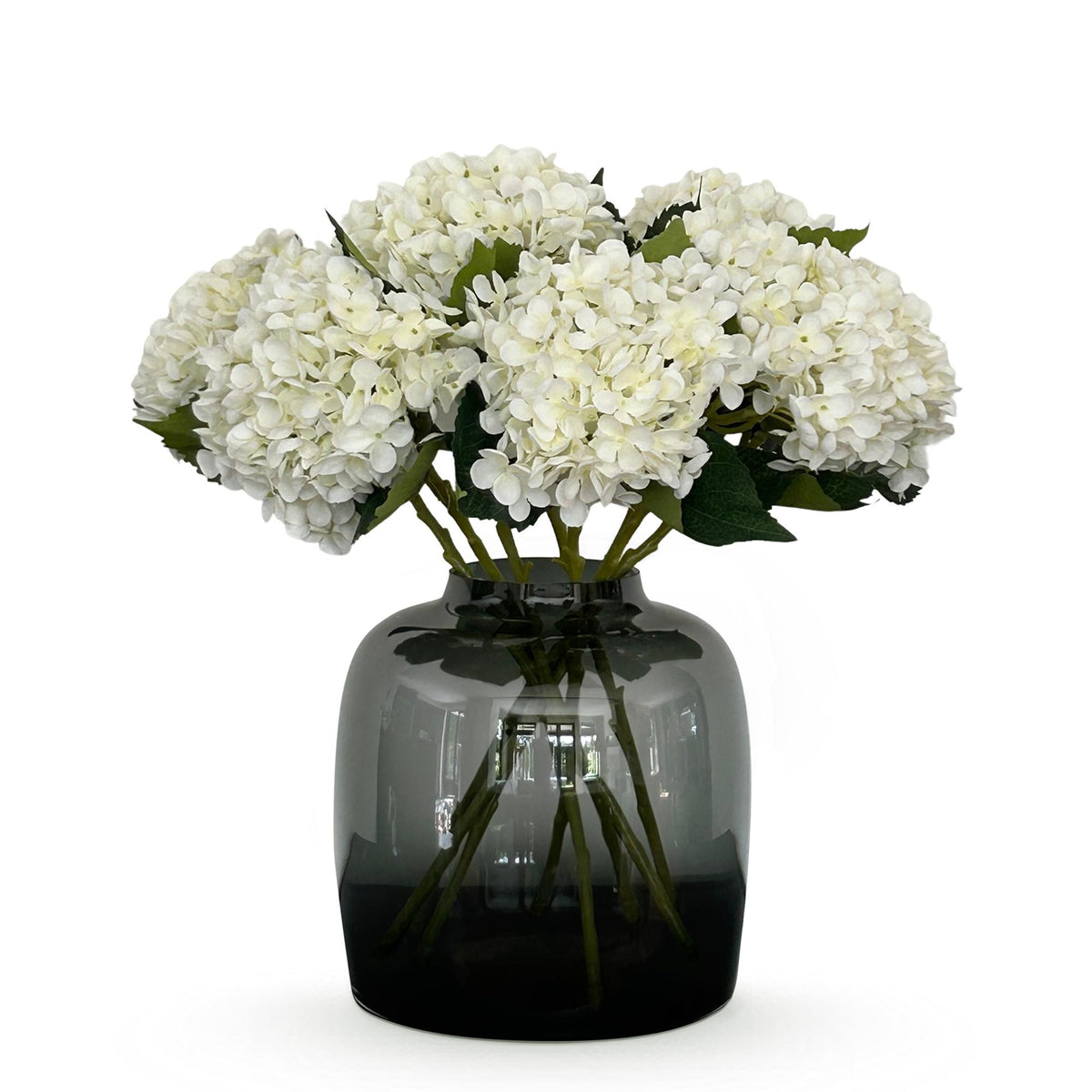 Kunstbloemen Solo - White - Hydrangea Flower - x 8 - 52 cm