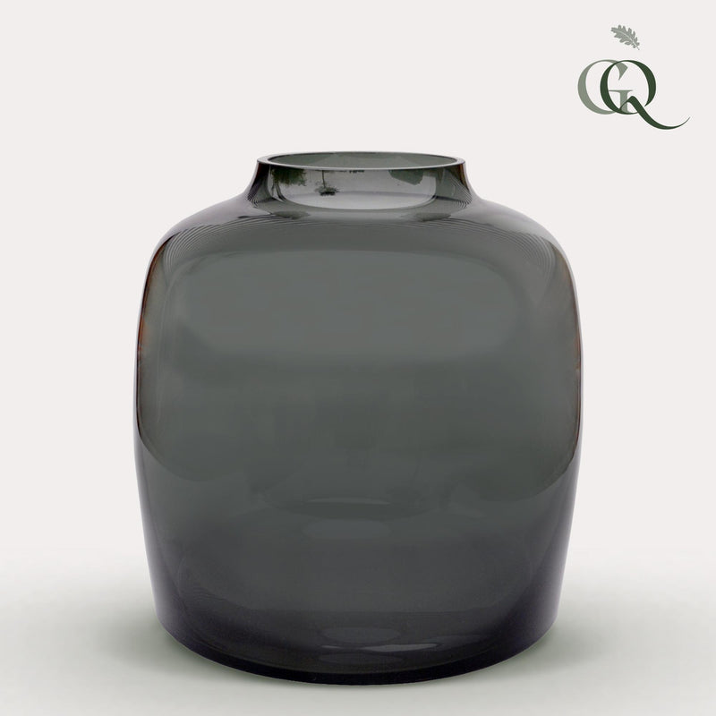 Vase Glas - Grau - Bartica M - H25 B25
