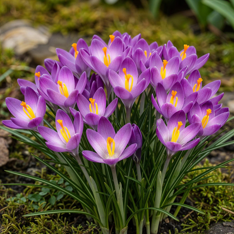 Green boutiQ - Bloembollen - Crocus Ruby Giant - Kleur Paars - 50 stuks - Bolmaat 5/6 - XXL Pack