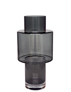 Vase en verre Juba M - H40 L20 - Gris