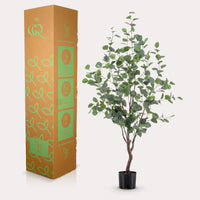 Kunstplant - Eucalyptus - Blauwe Gomboom  - 120 cm