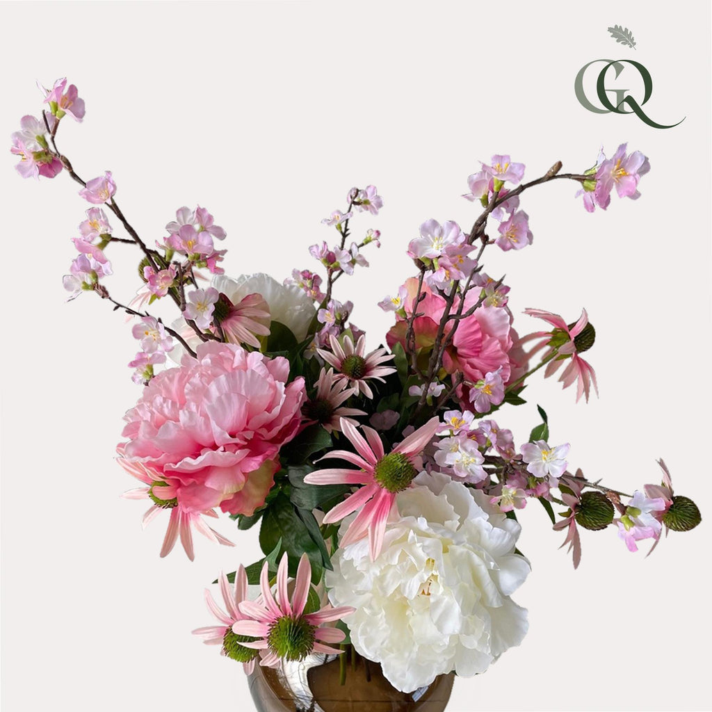 Fleurs artificielles - Bouquet L - Pink Summer - 80cm