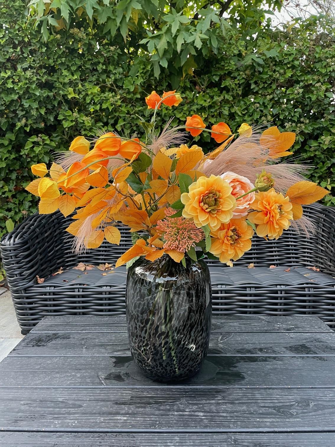 Kunstbloemen - Boeket - L - Orange Dream - 90cm